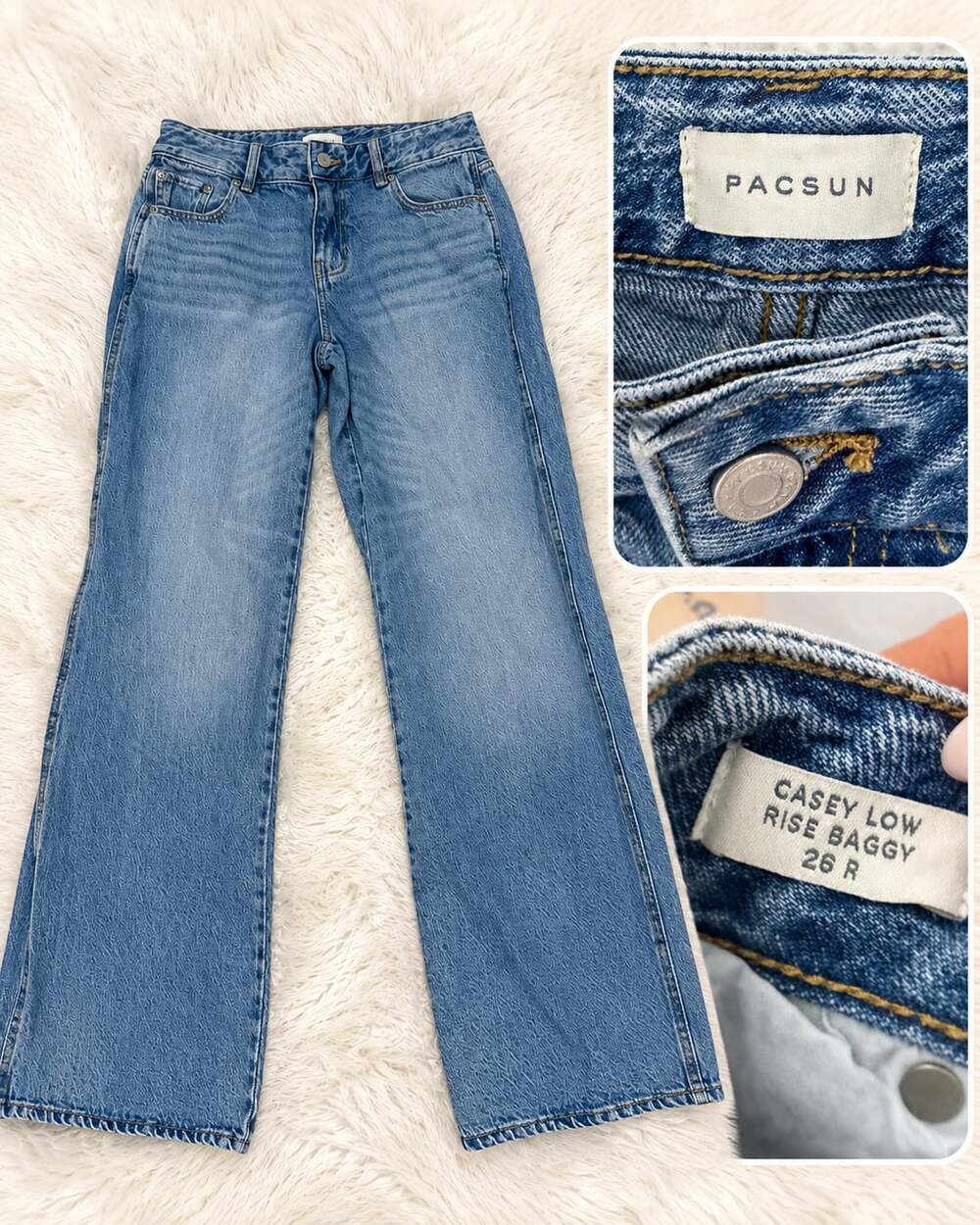PacSun Size 26 Jeans Casey Low Rise Baggy